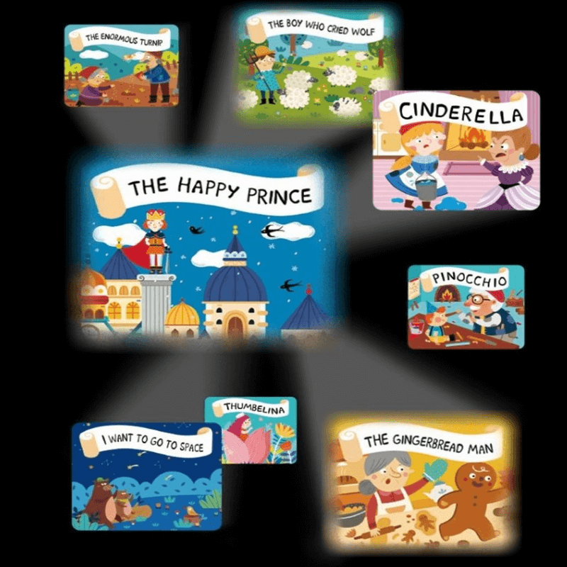 Kids flashlight storybook projector