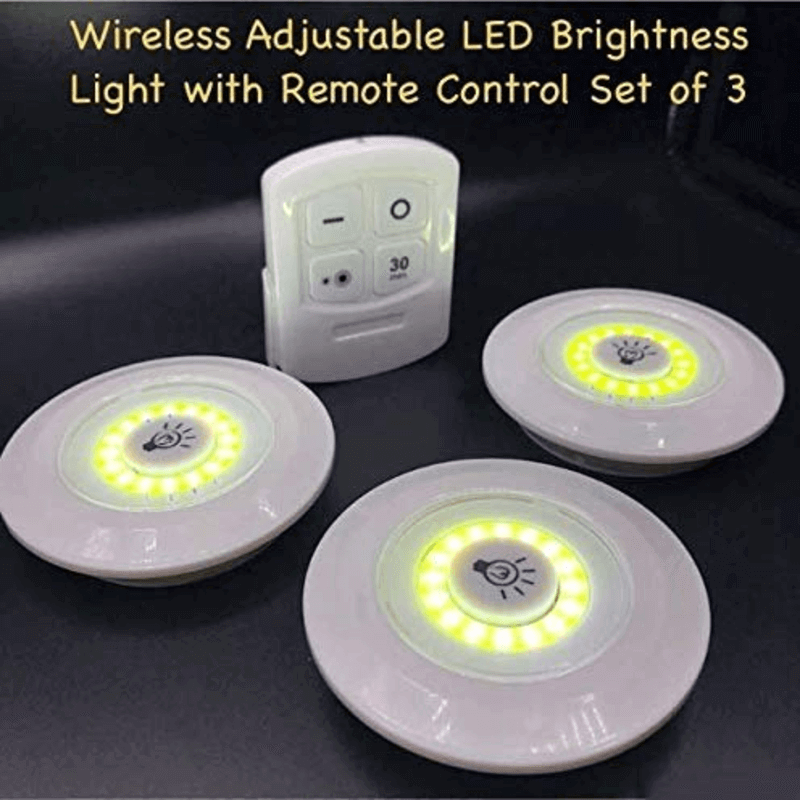 Led lights with wireless remote control