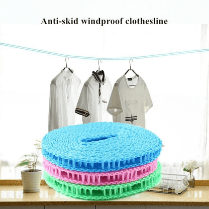 Windproof nylon clothesline outdoor drying