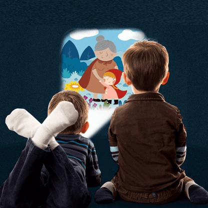 Kids flashlight storybook projector