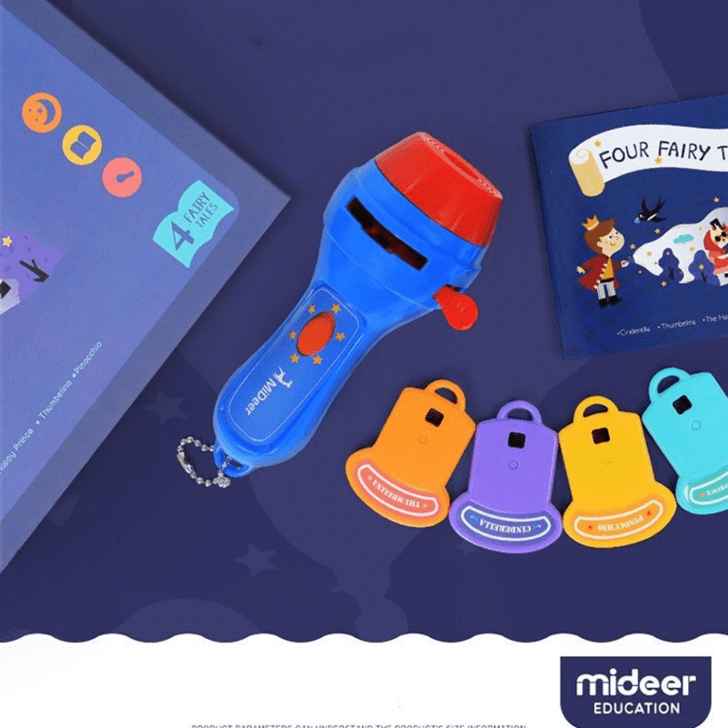 Kids flashlight storybook projector