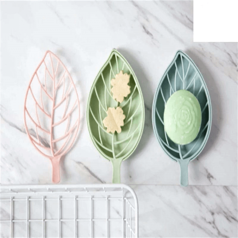 Leaf shape dish soap holder