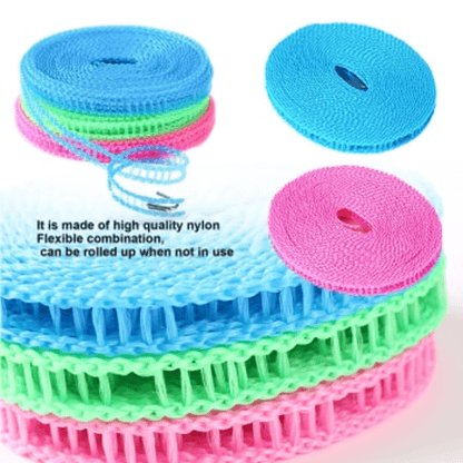 Windproof nylon clothesline outdoor drying