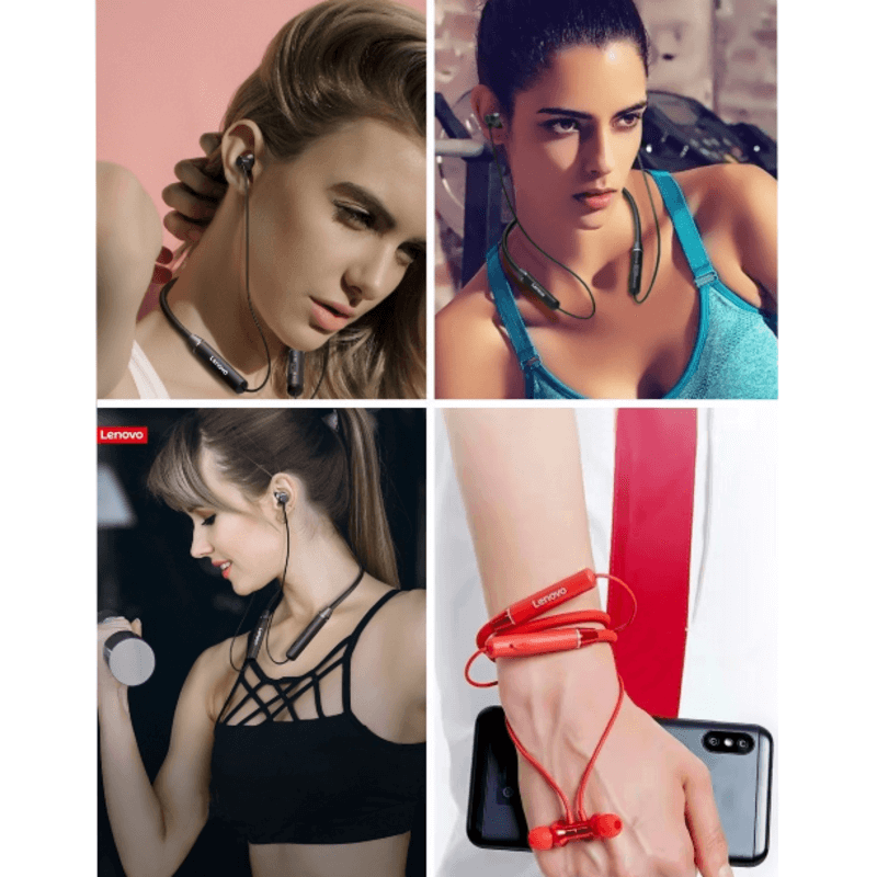 Lenovo neckband wireless headphones he05