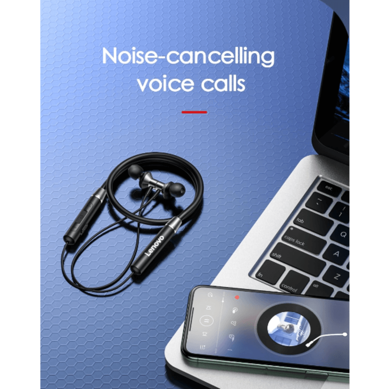 Lenovo neckband wireless headphones he05