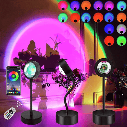 Rgb sunset lamp projection led night light