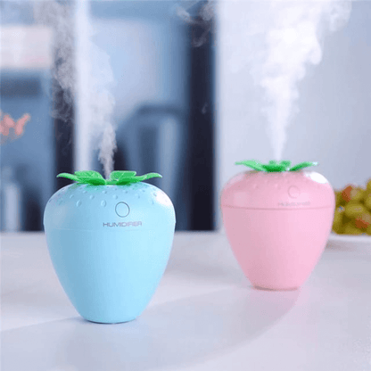 Mini strawberry usb humidifier with night light