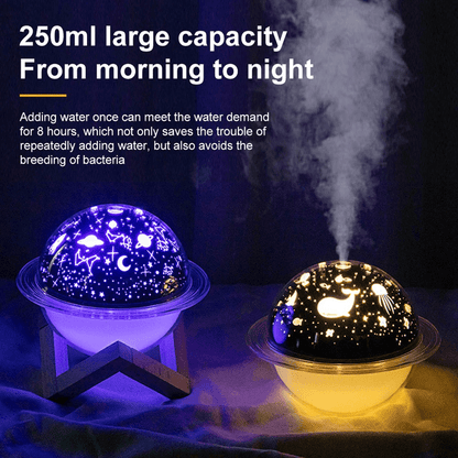 Projection lamp air humidifier aromatherapy