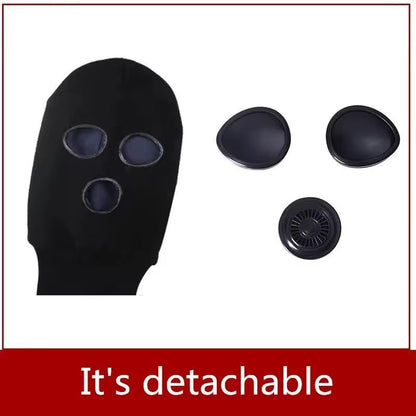 Black Cap Full Face Cover Winter Fleece Knitted Mask