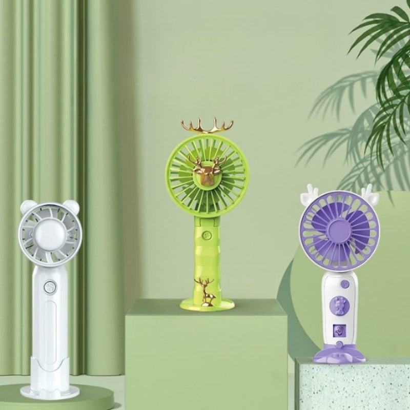 Deer Shape Rechargeable Foldable Hand Fan