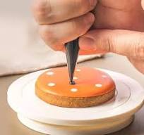 Cake rotary table mini plastic fondant