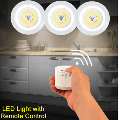 Led lights with wireless remote control