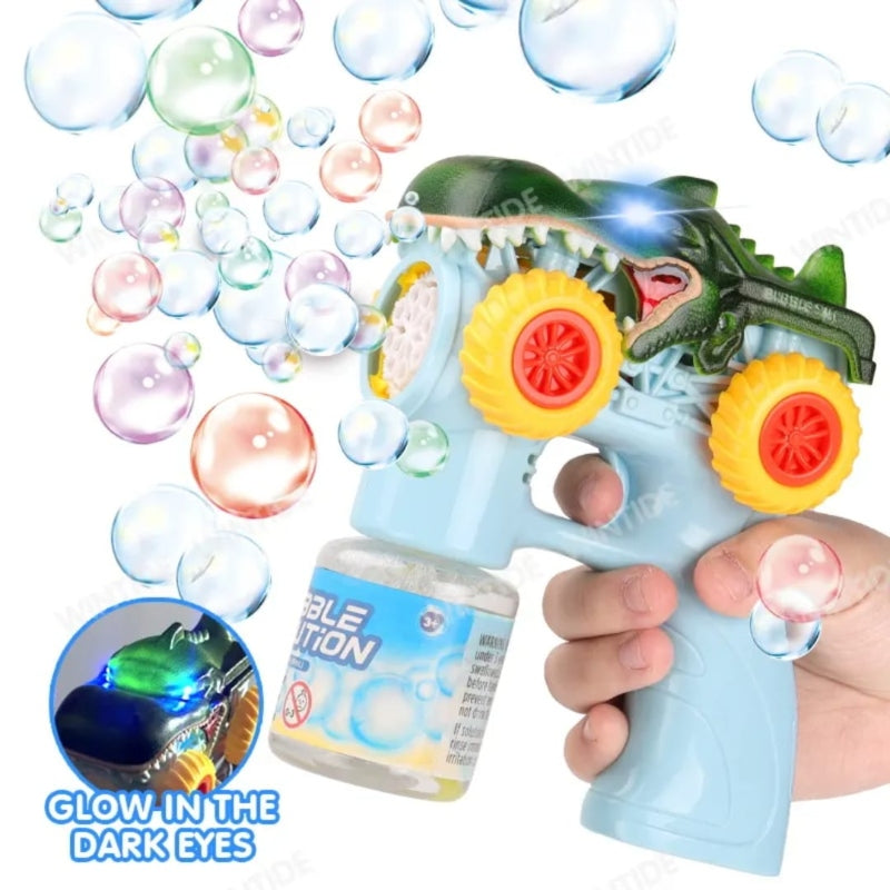 Battery operated Dino Bubble Gun