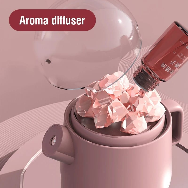 Portable crystal aromatheraphy humidifier