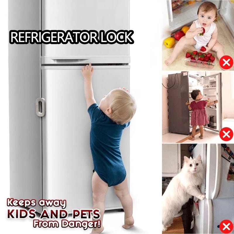Refrigerator Lock for Child Safety Cabinet Lock Fridge