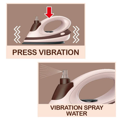 Battery operated iron with spray