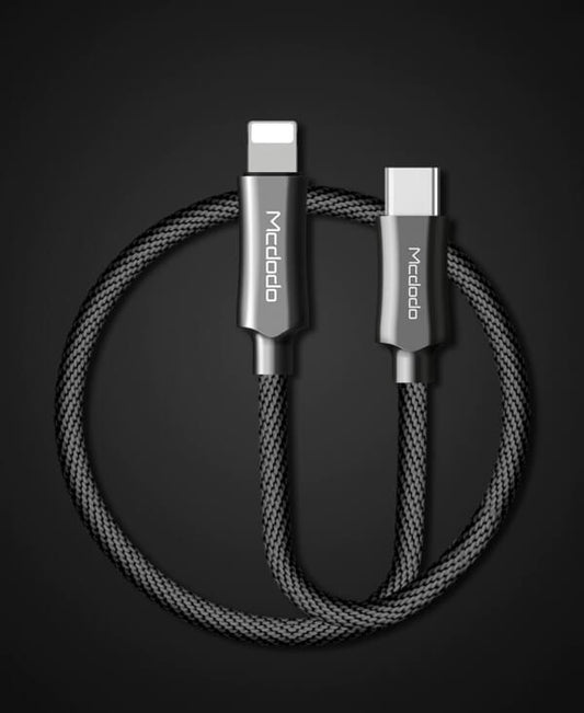 Lightning to type-c fast charging & sync cable