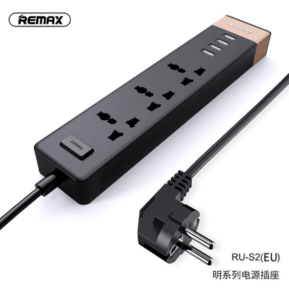 Remax ming series power socket 4 usb 3 sockets
