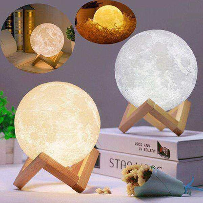 Led moon lamp night light 3d