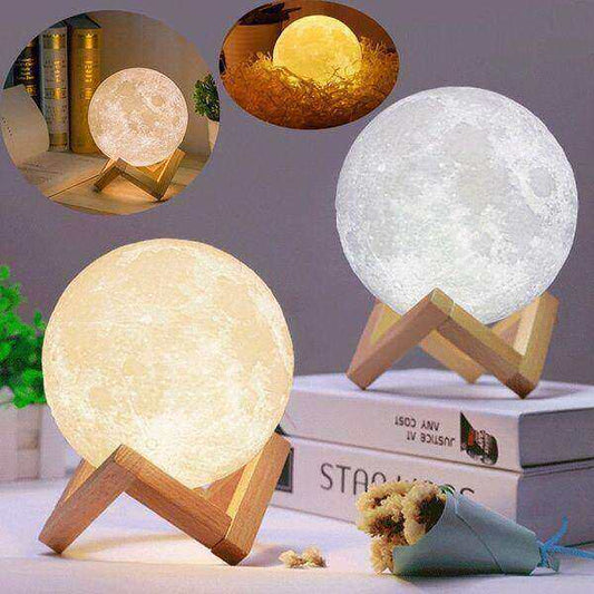 Led moon lamp night light 3d
