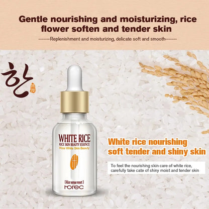 Rorec white rice serum anti wrinkle anti aging face fine