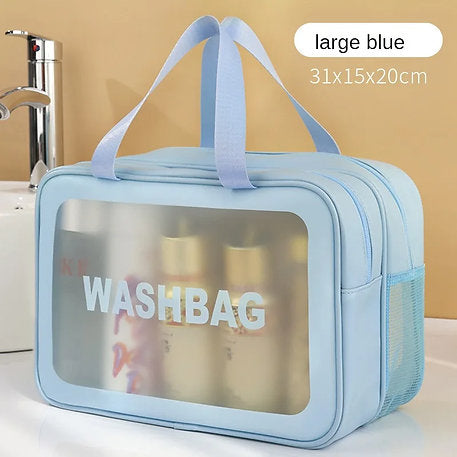 Double layer water-proof travel cosmetic  bag
