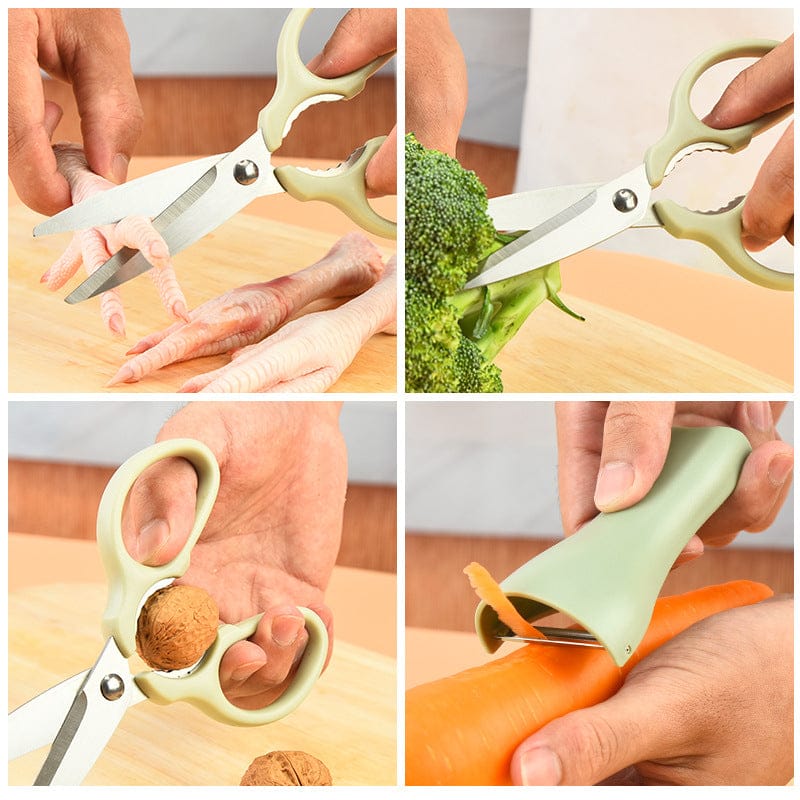 2in1 Peeler And Scissors Set Kitchen Tool