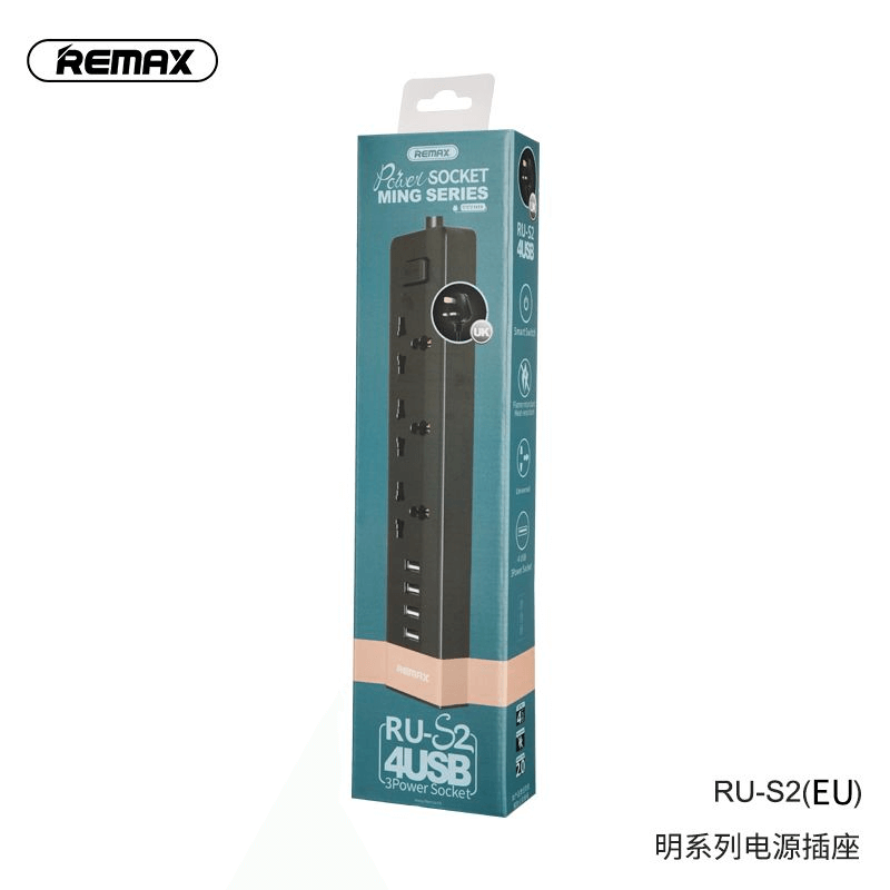 Remax ming series power socket 4 usb 3 sockets