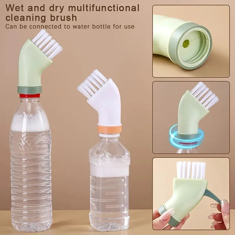 Wet and dry cleaning brush