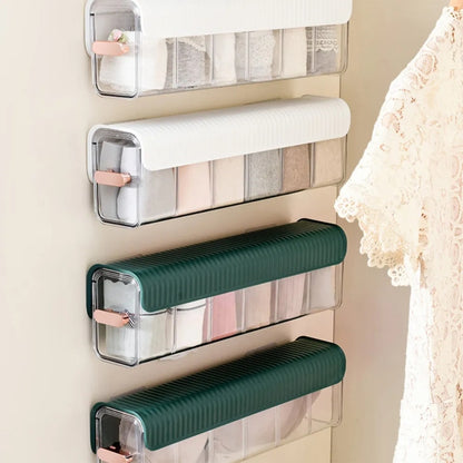 Wall mounted storage box underwear panties organizer