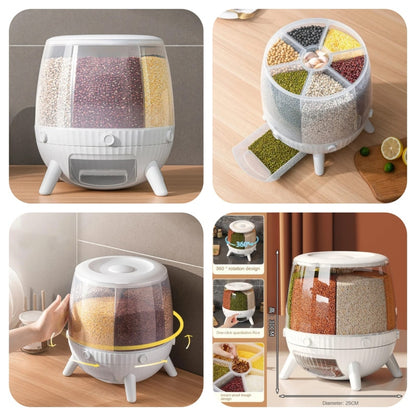 6 grid dry food dispenser 10kg