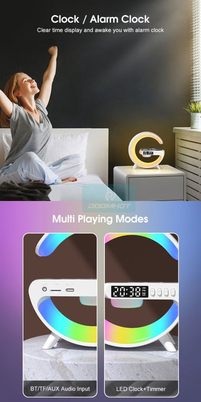 G shaped lamp bt 2301 portable speaker