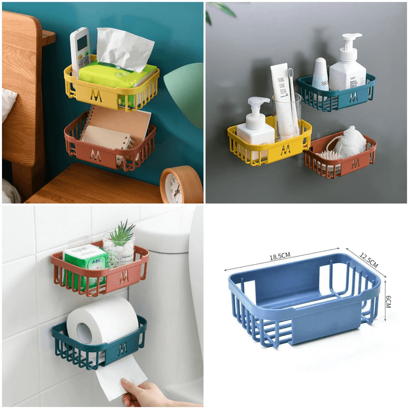 Self adhesive mini wall shelf