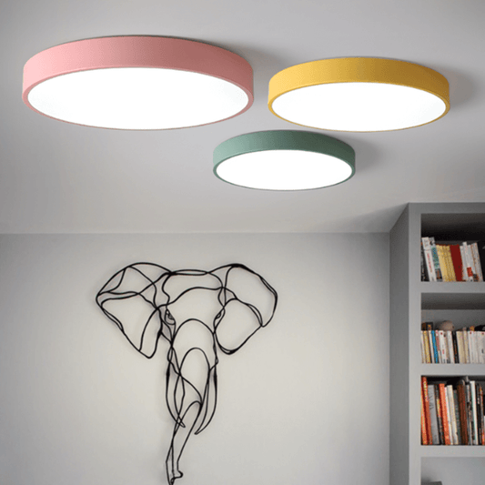 Modern nordic pastel colored ceiling light