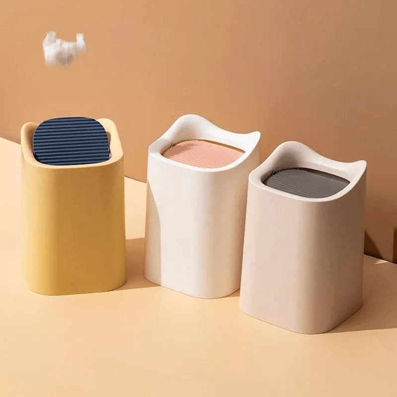 Nordic style mini desk trash can