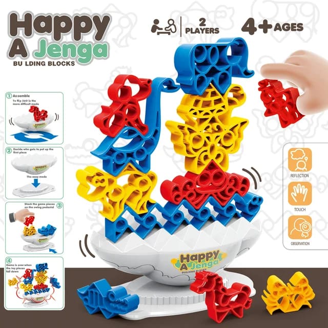 Animal blocks balance game