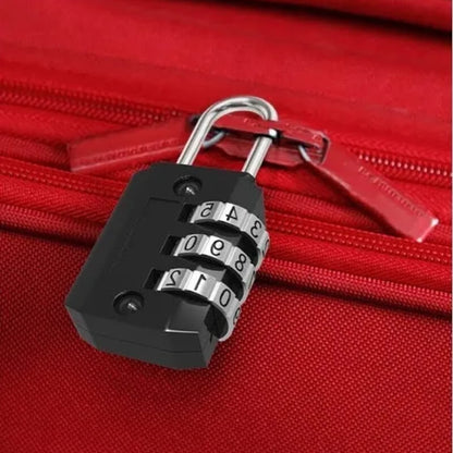 Resettable 3 digit combination padlock