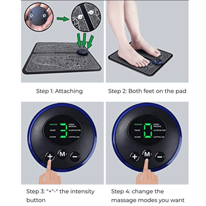 Electric ems foot massage pad