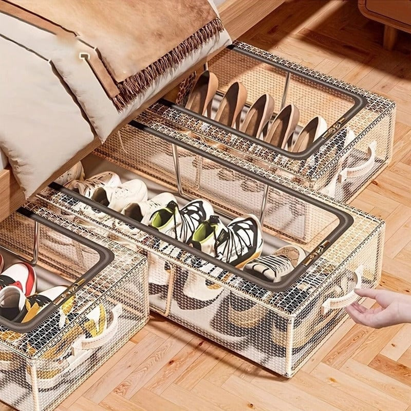 Shoe Storage Box With Steel Frame Large Rack