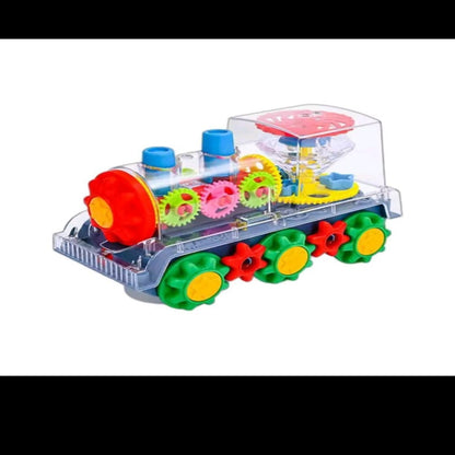 BATTERY OPERATED GEAR TRAIN WITH LIGHT SOUND