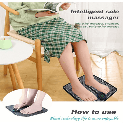 Electric ems foot massage pad