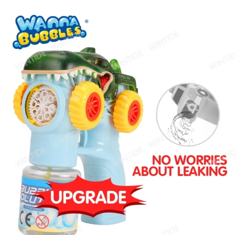 Battery operated Dino Bubble Gun