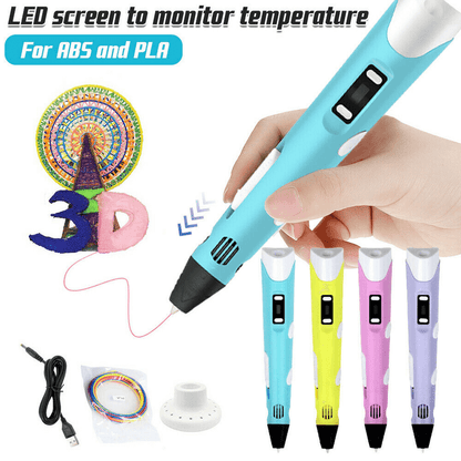 3d printing doodler stylus pen with lcd screen