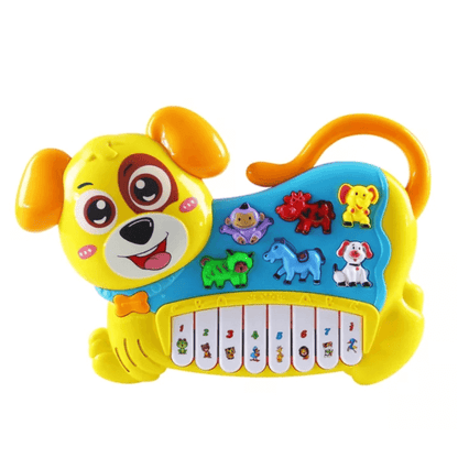Cute dog electronic piano keyboard