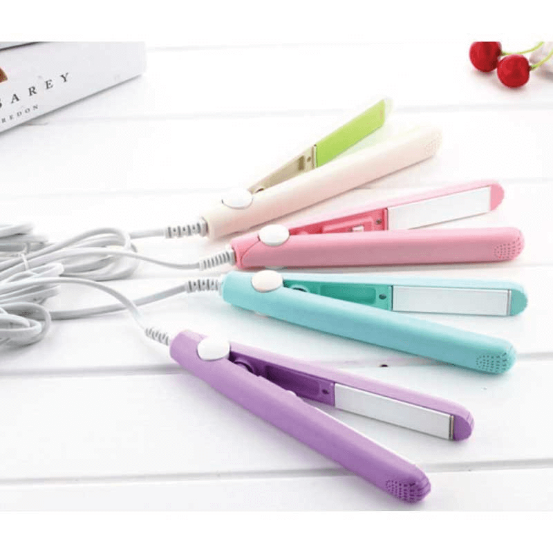 Mini hair straightener and curler