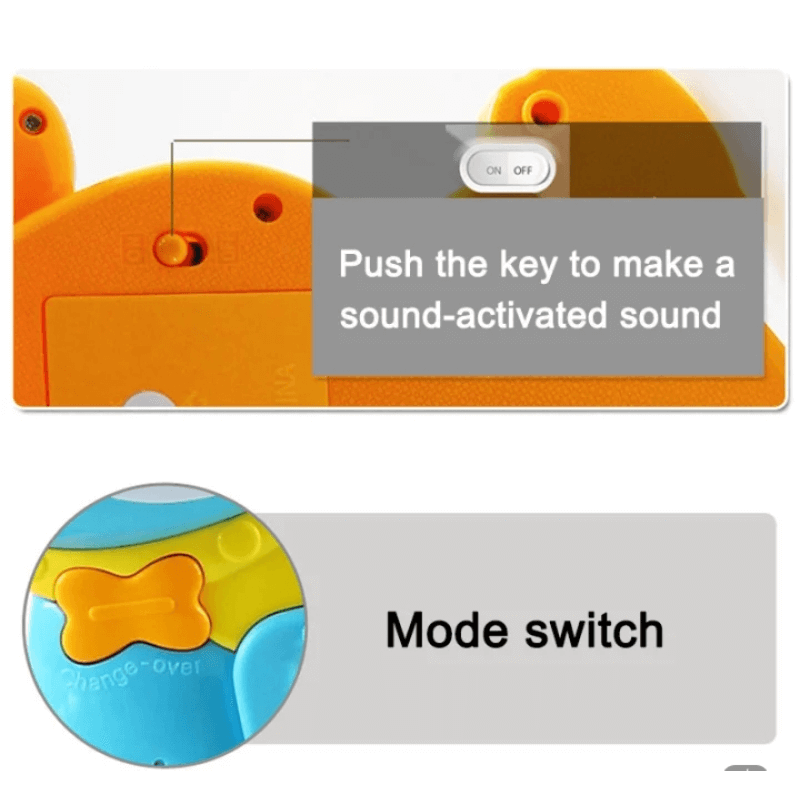 Cute dog electronic piano keyboard