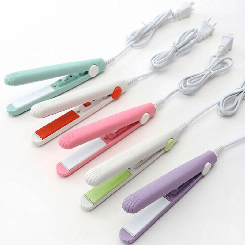 Mini hair straightener and curler