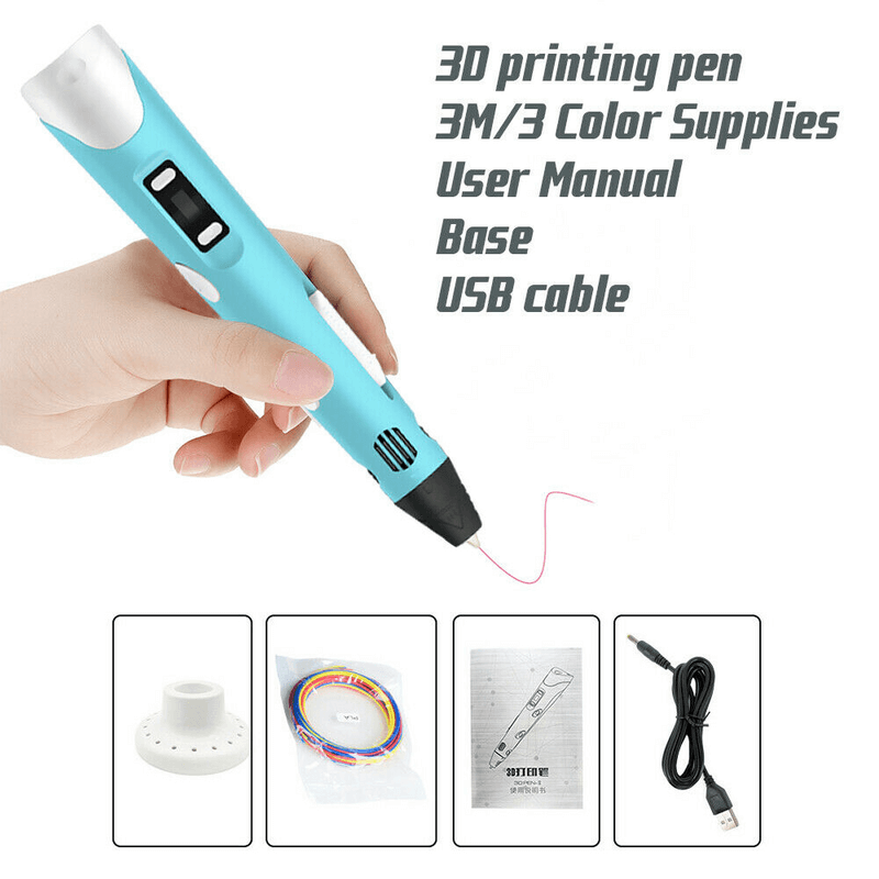 3d printing doodler stylus pen with lcd screen