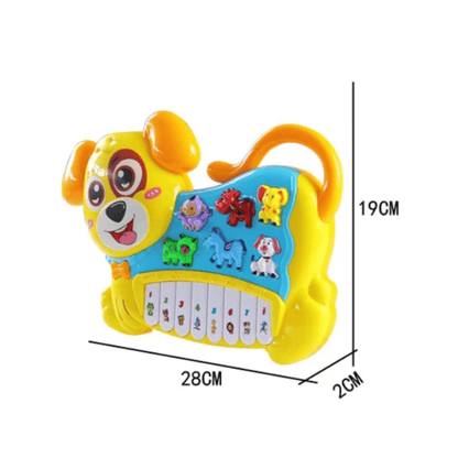 Cute dog electronic piano keyboard