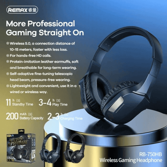 Remax wireless edr gaming headphone rb 750hb